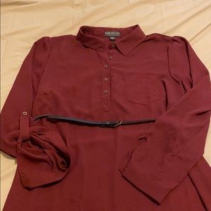 Blouse/dress burgundy